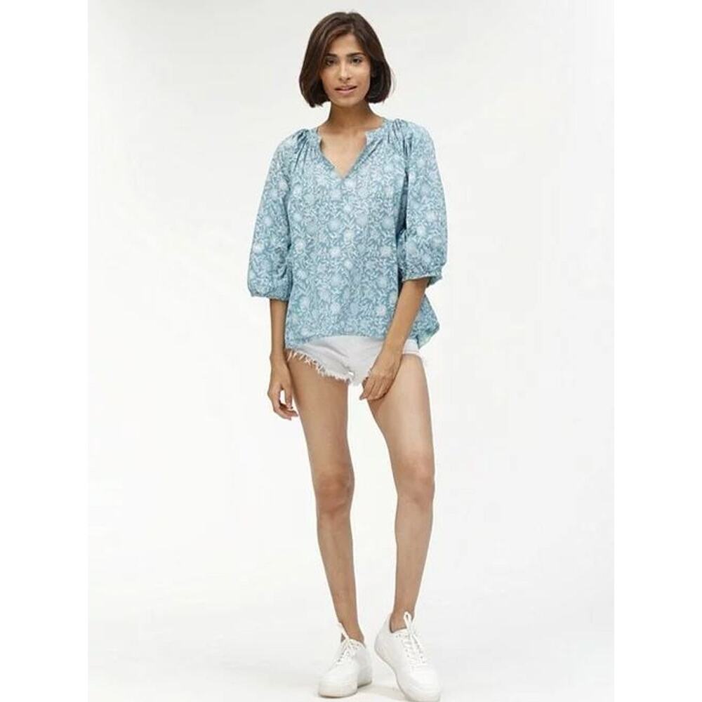 Ro's Garden Marcia Top, Blue Amelia